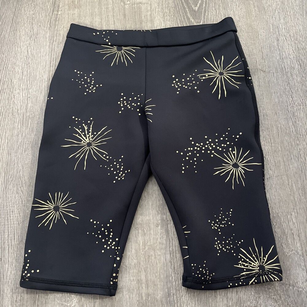 Cynthia Crowley Women’s Stars Black Biker Shorts Size Small